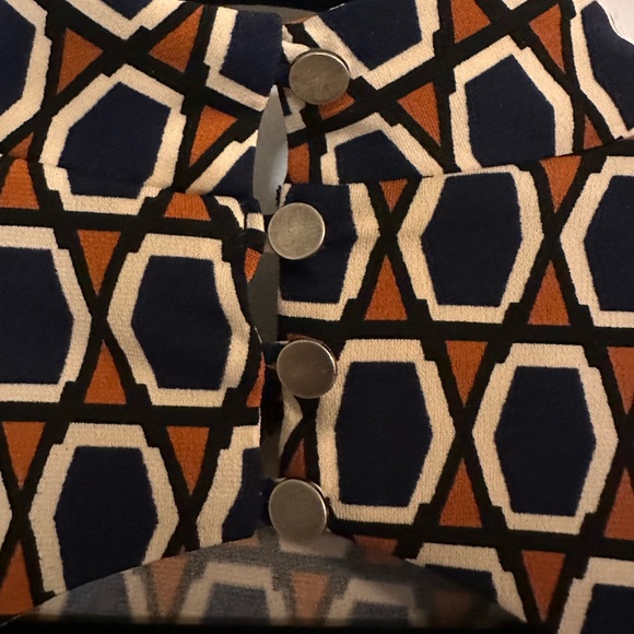 Forever 21 women’s dress multicolor geometric - Picture 4 of 6